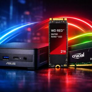 OrgaMAX Server - Windows 11 Pro 64-Bit DE - ASUS NUC Gen14 Essential Mill Canyon N97 - 16GB RAM DDR5 - 2TB WD-Red NVMe